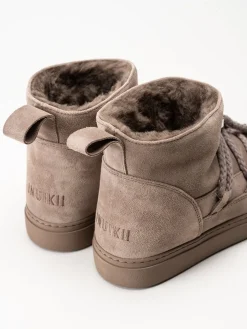 Inuikii - Classic Low - Grå fodrade boots i mocka