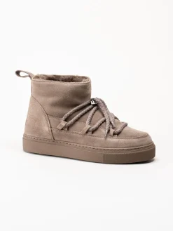 Inuikii - Classic Low - Grå fodrade boots i mocka
