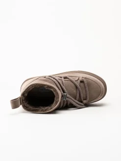 Inuikii - Classic Low - Grå fodrade boots i mocka