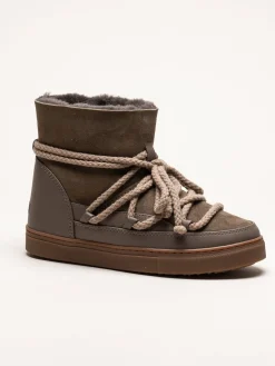 Inuikii - Classic - Taupe vinterboots med fårskinnsfoder