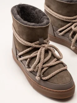 Inuikii - Classic - Taupe vinterboots med fårskinnsfoder