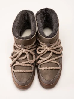 Inuikii - Classic - Taupe vinterboots med fårskinnsfoder
