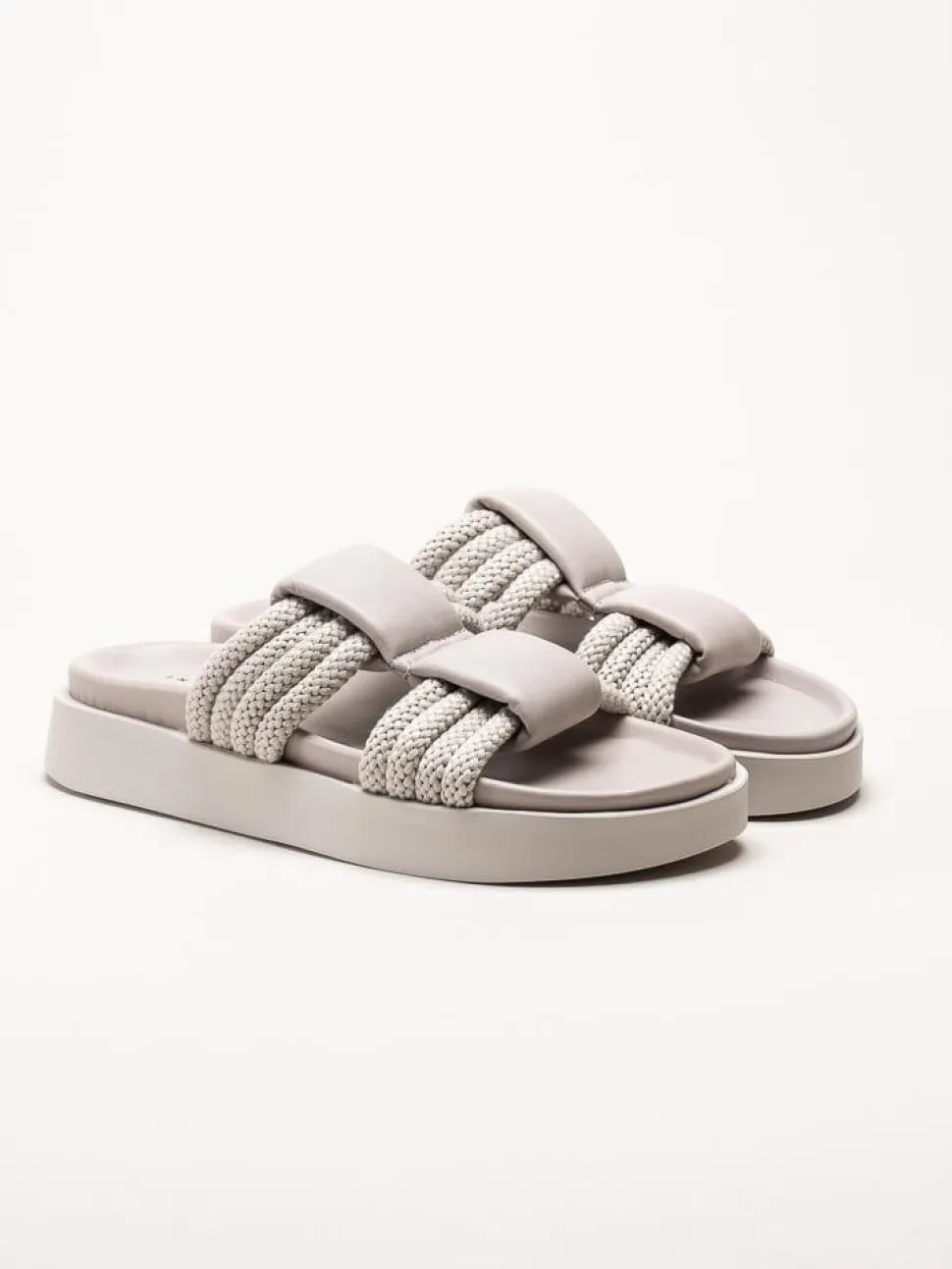 Inuikii - Cord Athena - Grå slip in sandaler i skinn