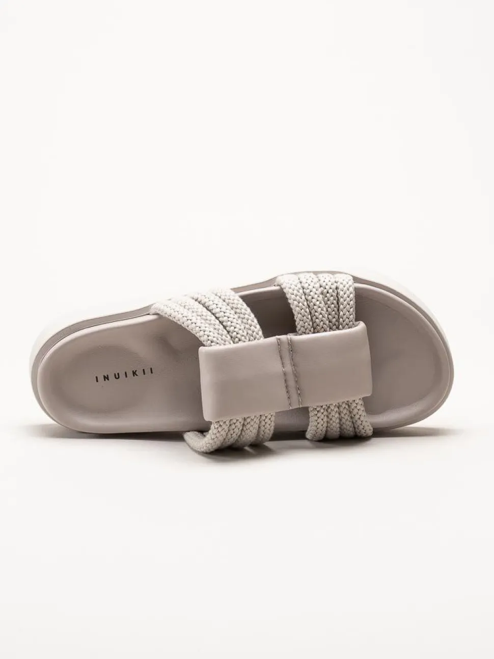 Inuikii - Cord Athena - Grå slip in sandaler i skinn