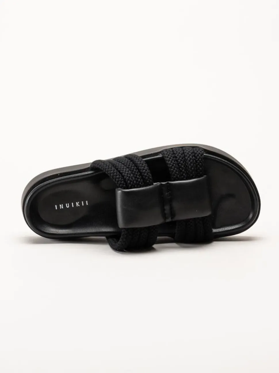 Inuikii - Cord Athena - Svarta slip in sandaler i skinn