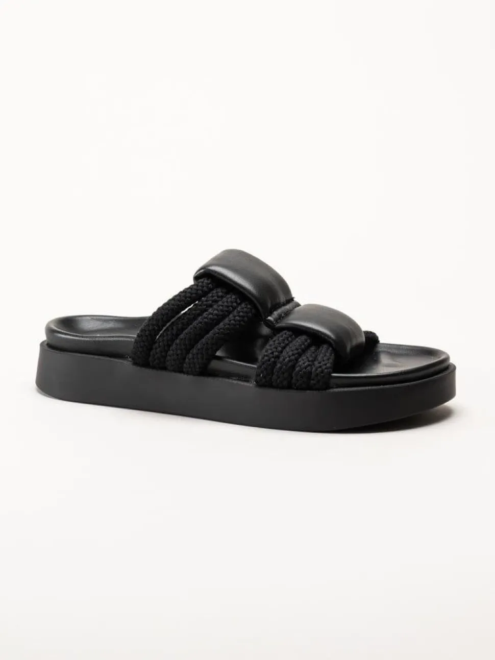 Inuikii - Cord Athena - Svarta slip in sandaler i skinn