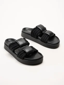 Inuikii - Cord Athena - Svarta slip in sandaler i skinn