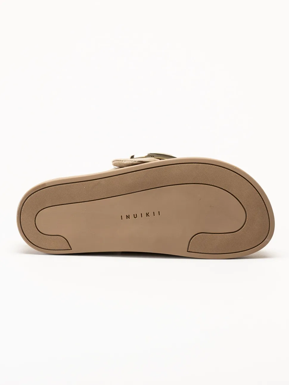 Inuikii - Mule Soft - Beige mule med guldigt spänne