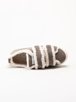 Inuikii - Shearling - Grå ullfodrade sneakers