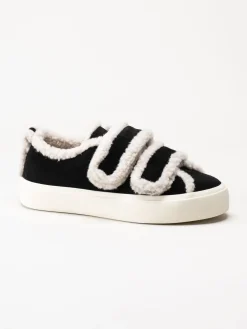 Inuikii - Shearling - Svarta ullfodrade sneakers