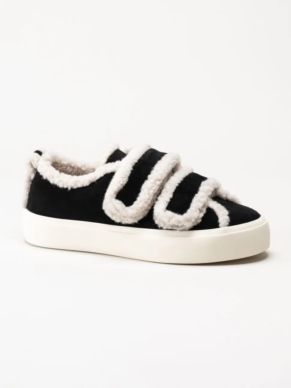 Inuikii - Shearling - Svarta ullfodrade sneakers