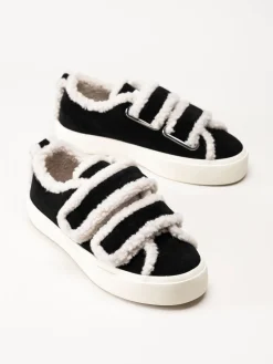 Inuikii - Shearling - Svarta ullfodrade sneakers