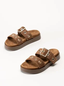 Inuikii - Tilda Buckle - Mörkbruna sandaler