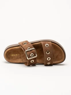 Inuikii - Tilda Buckle - Mörkbruna sandaler