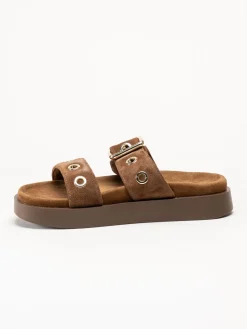 Inuikii - Tilda Buckle - Mörkbruna sandaler