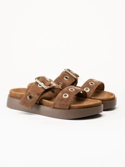 Inuikii - Tilda Buckle - Mörkbruna sandaler