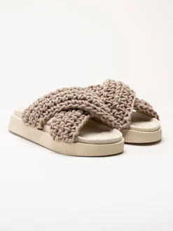 Inuikii - Woven - Beige virkade sandaler