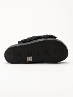 Inuikii - Woven - Svarta virkade sandaler