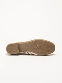 Jana - Beige ballerinaskor med sleif
