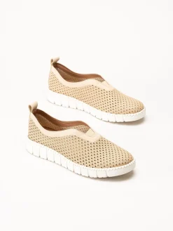 Jana - Beige slip on skor