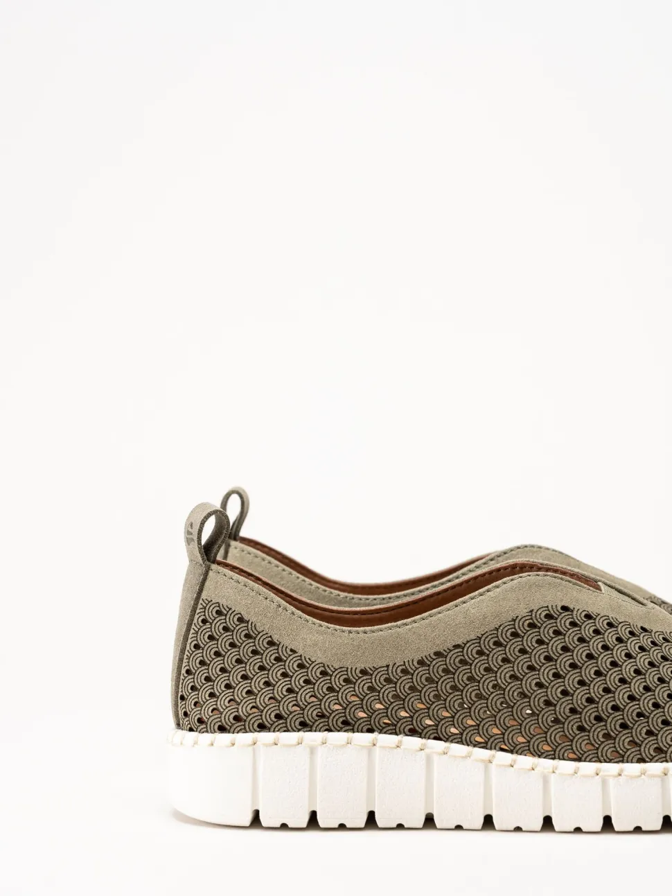 Jana - Gröna slip on skor