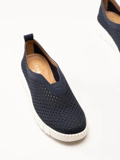 Jana - Marinblå slip on skor