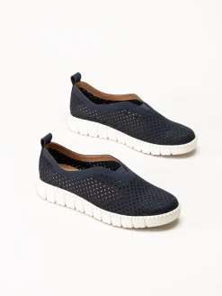 Jana - Marinblå slip on skor