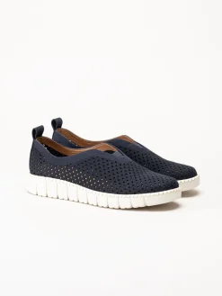 Jana - Marinblå slip on skor