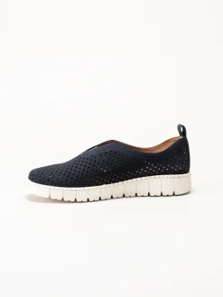 Jana - Marinblå slip on skor