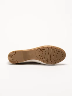 Jana - Offwhite reptilmönstrad ballerinasko