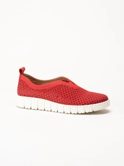 Jana - Röda slip on skor