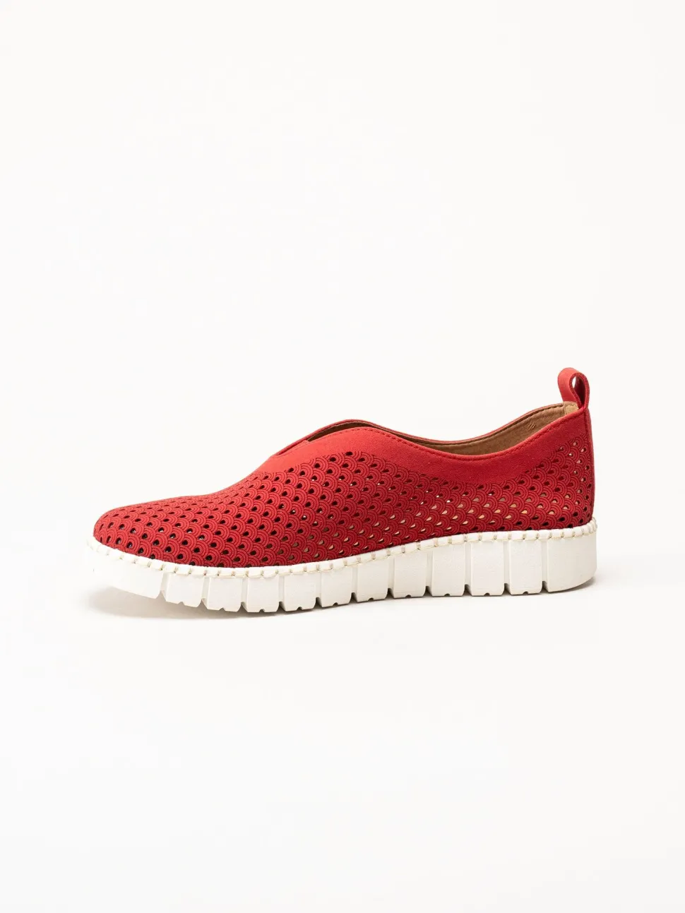 Jana - Röda slip on skor
