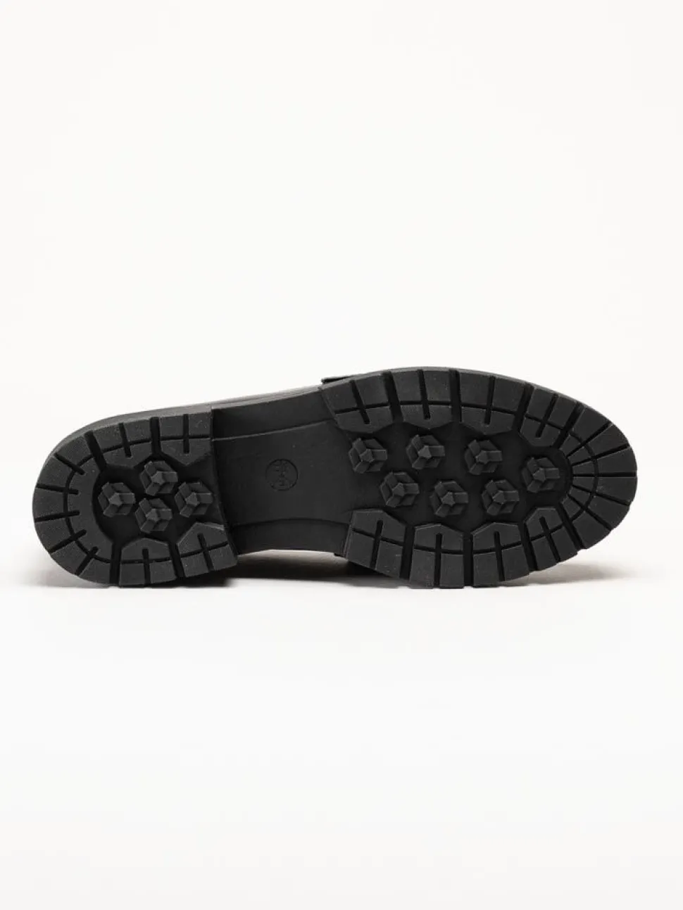 Jana - Svarta loafers i skinnimitation