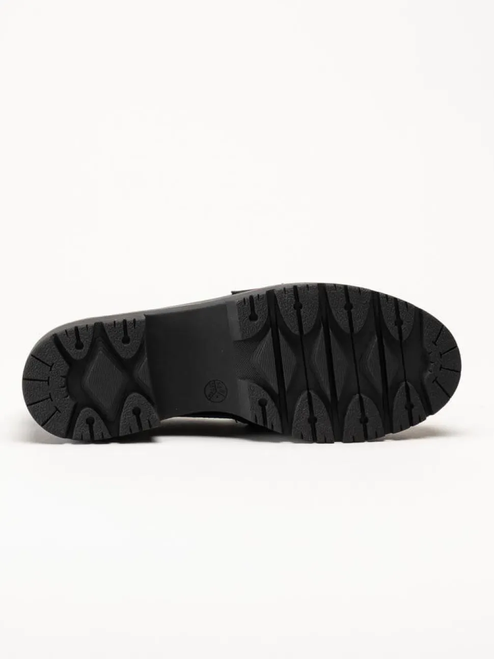 Jana - Svarta loafers i skinnimitation