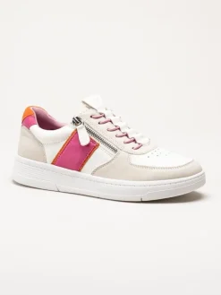 Jana - Vita multifärgade sneakers