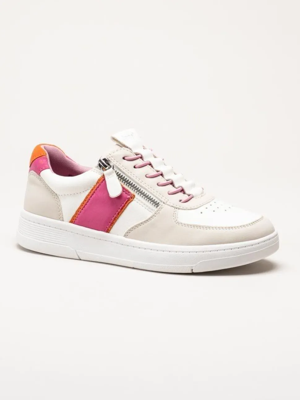 Jana - Vita multifärgade sneakers