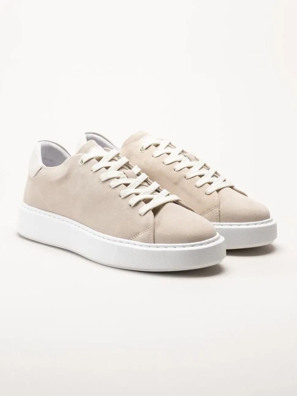 Johnny Bulls - Beige sneakers i mocka