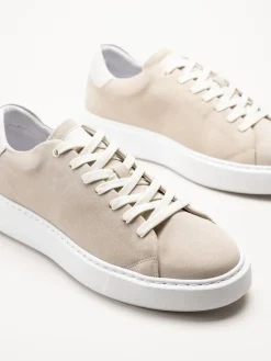 Johnny Bulls - Beige sneakers i mocka