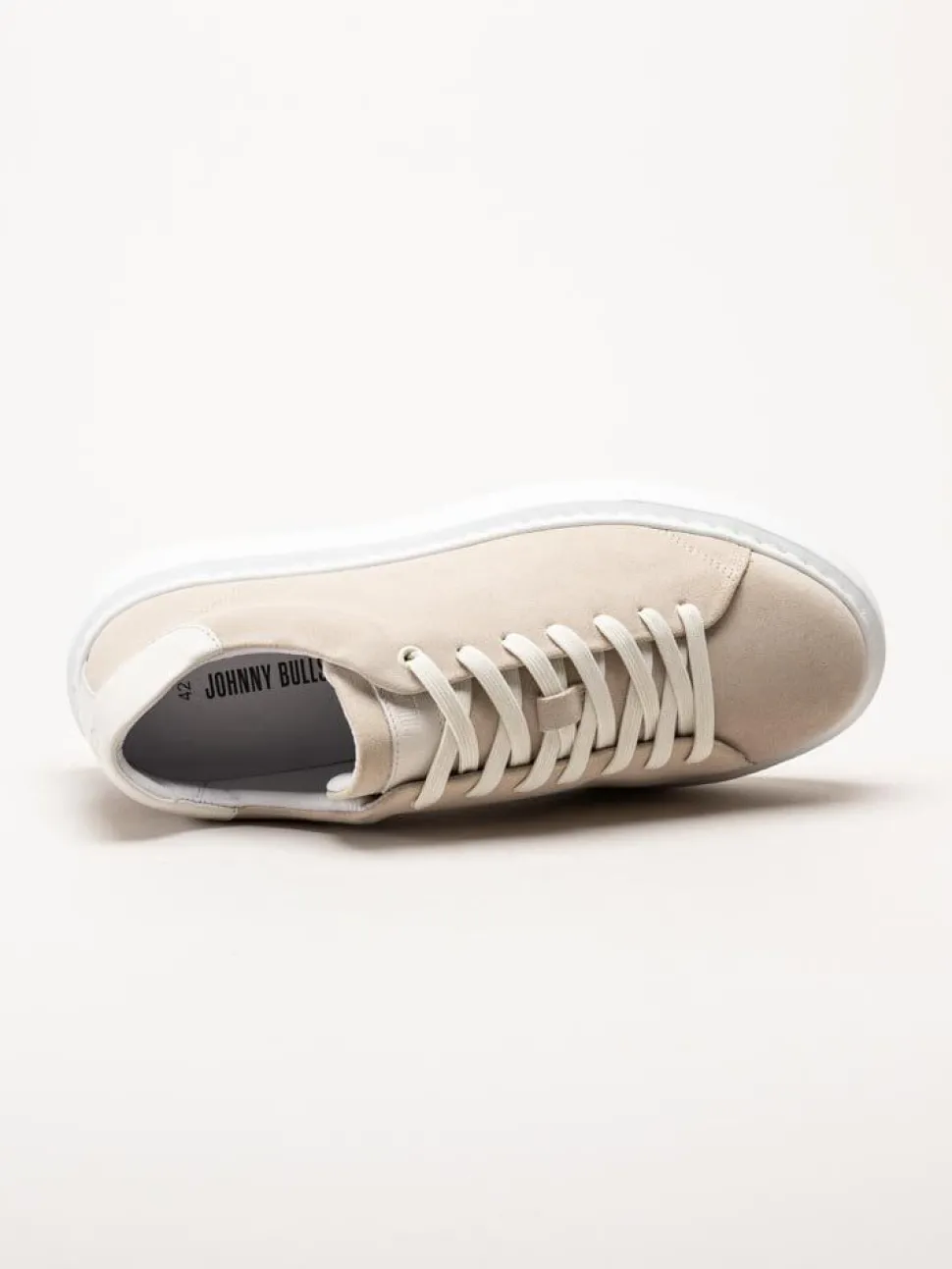 Johnny Bulls - Beige sneakers i mocka