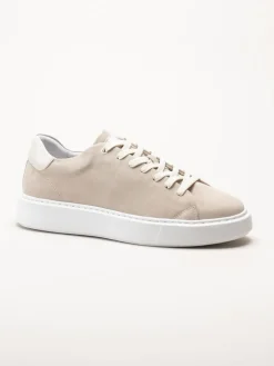 Johnny Bulls - Beige sneakers i mocka