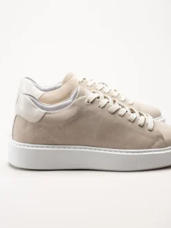Johnny Bulls - Beige sneakers i mocka