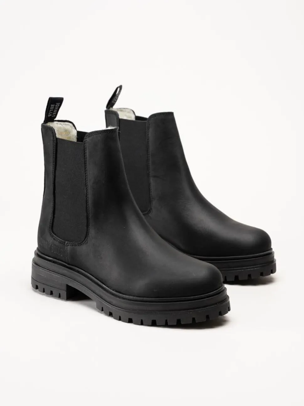 Johnny Bulls - Braga Tres - Svarta ullfodrade chelsea boots