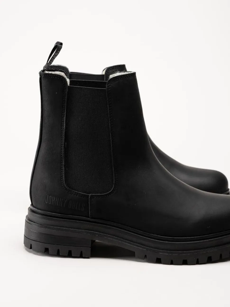 Johnny Bulls - Braga Tres - Svarta ullfodrade chelsea boots