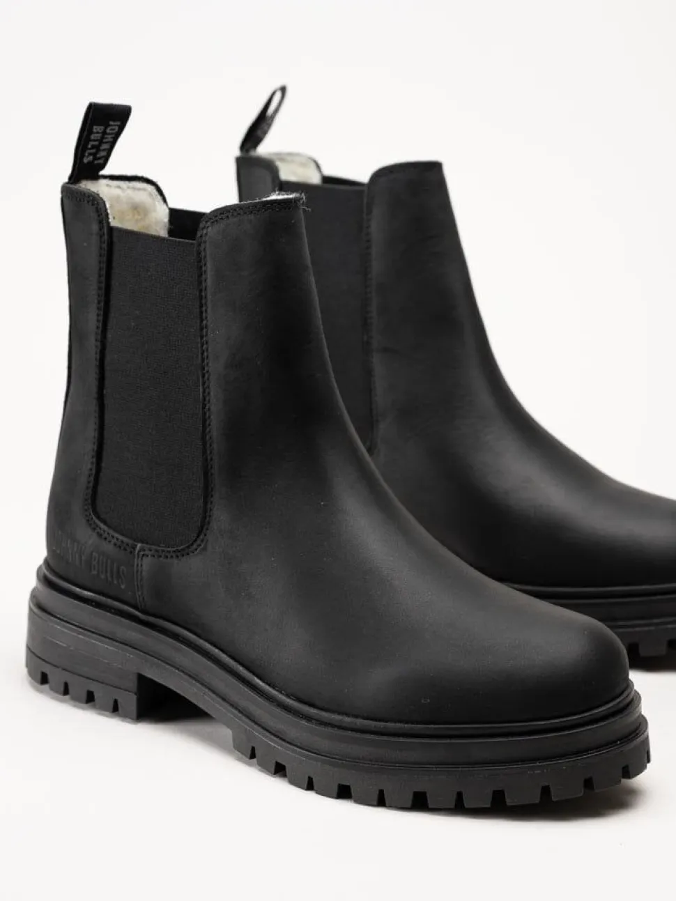 Johnny Bulls - Braga Tres - Svarta ullfodrade chelsea boots