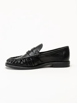 Johnny Bulls - Brooklyn - Svarta loafers i skinn