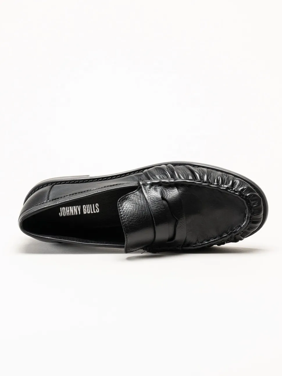 Johnny Bulls - Brooklyn - Svarta loafers i skinn