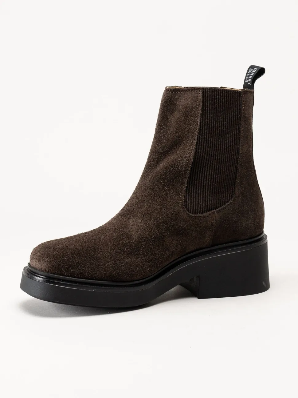 Johnny Bulls - Mörkbruna chelsea boots i mocka