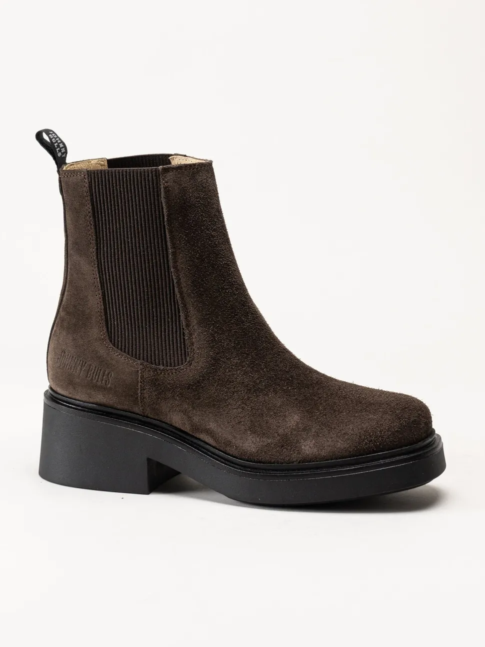 Johnny Bulls - Mörkbruna chelsea boots i mocka