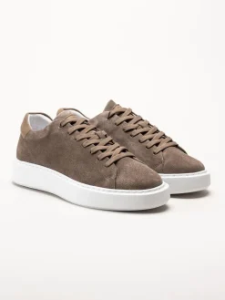 Johnny Bulls - Mörkbruna sneakers i mocka