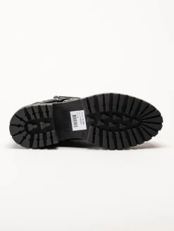 Johnny Bulls - Svarta ullfodrade boots i skinn